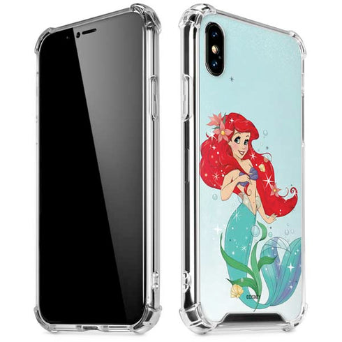 Disney The Little Mermaid Ariel Sparkles Art iPhone XS Max Clear Case
